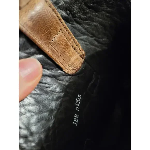 J.B Dillon Distressed Brown Goat Leather Boots 6.5D JBR03205 - Picture 7 of 8